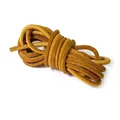 Lederband Wildleder Rindsleder rund 3 mm 2 Meter für DIY Armband – Farbe yellow