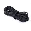 Lederband Wildleder Rindsleder rund 3 mm 2 Meter für DIY Armband – Farbe black