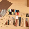 Lederbearbeitungs-Werkzeugset 92 Teile mit Canvas-Tasche – 4