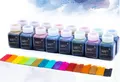 Lederfarbstoff Alkohol Set 16 Farben für pflanzlich gegerbtes Leder – Farbe Komplettes Set mit 16 Farben