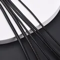 Lederhalskette rund 1,5 bis 3 mm mit Edelstahlverschluss – 4