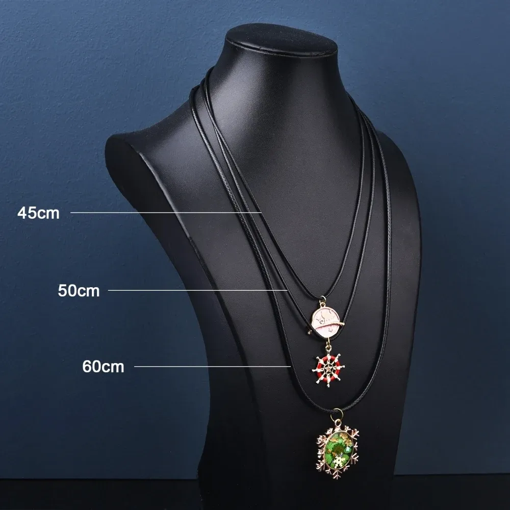 Lederhalskette rund 1,5 bis 3 mm mit Edelstahlverschluss