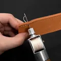 Lederhandwerk Nähset mit Faden und Nadel mit Holzgriff – 3