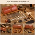 Lederhandwerks-Werkzeugset 92 Teile mit Aufbewahrungstasche – 4
