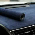 Lederimitat Velours Rolle selbstklebend für Auto und DIY – Farbe Blau