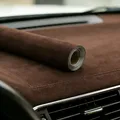 Lederimitat Velours Rolle selbstklebend für Auto und DIY – Farbe Light brown