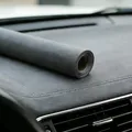 Lederimitat Velours Rolle selbstklebend für Auto und DIY – Farbe Light gray