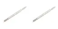 Lederkanten Färbestift Messingkopf Applikator Polierwerkzeug – Farbe 2pcs silver head