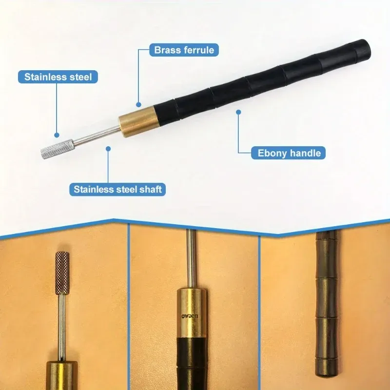 Lederkanten Ölfarbstift Applikator mit buntem Roller