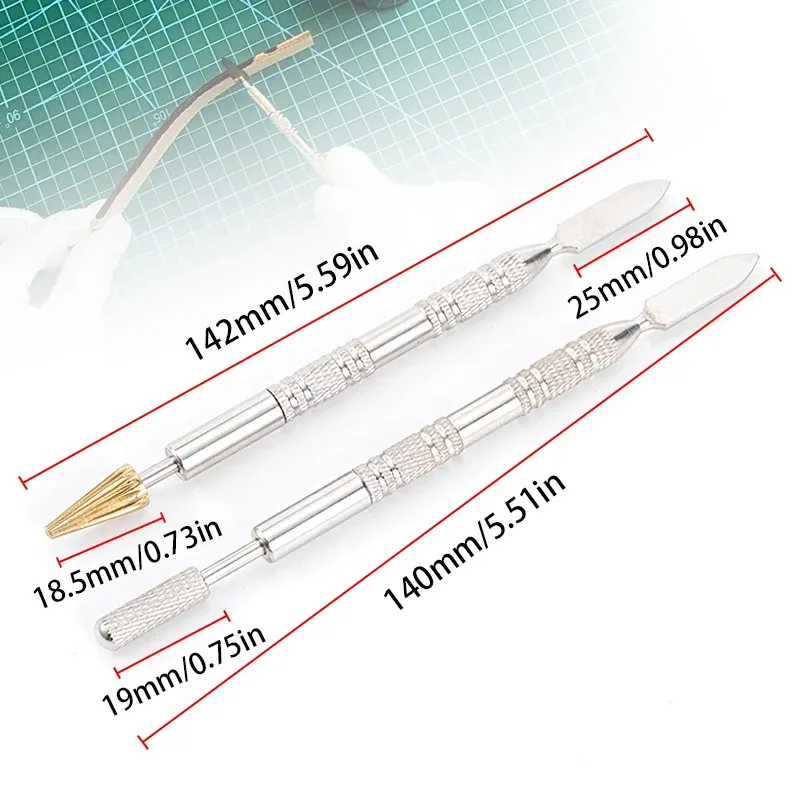 Lederkanten Ölfarbstift Applikator mit Doppel-Kopf 25 mm