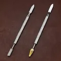 Lederkanten Ölfarbstift Applikator mit Doppel-Messingkopf – Farbe 2Pcs