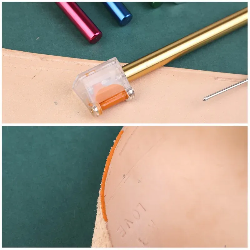 Lederkanten Ölfarbstift Applikator mit Farbroller
