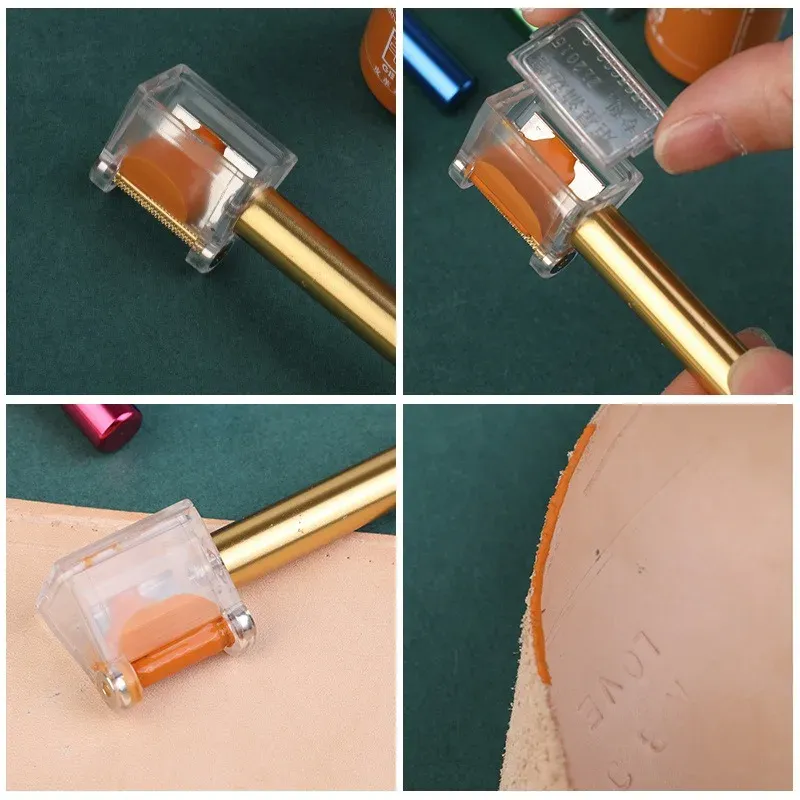Lederkanten Ölfarbstift Applikator mit Farbroller