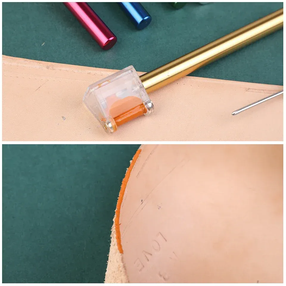 Lederkanten Ölfarbstift Applikator mit Farbroller