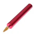 Lederkanten Ölfarbstift Applikator mit Messingkopf – Farbe Red
