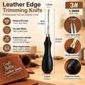 Lederkantenbearbeitungs-Messerset 5-teilig 0,6 bis 2,25 mm – Farbe 1.3MM