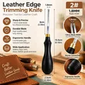 Lederkantenbearbeitungs-Messerset 5-teilig 0,6 bis 2,25 mm – Farbe 1.8MM
