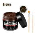 Lederkantenöl Reparaturpaste matt und glänzend – Farbe Brown