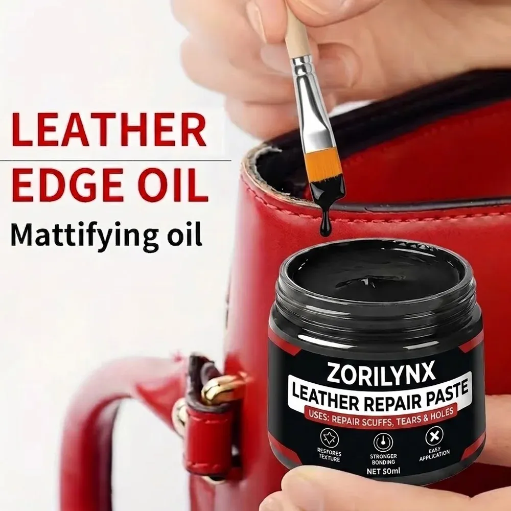 Lederkantenöl Reparaturpaste matt und glänzend