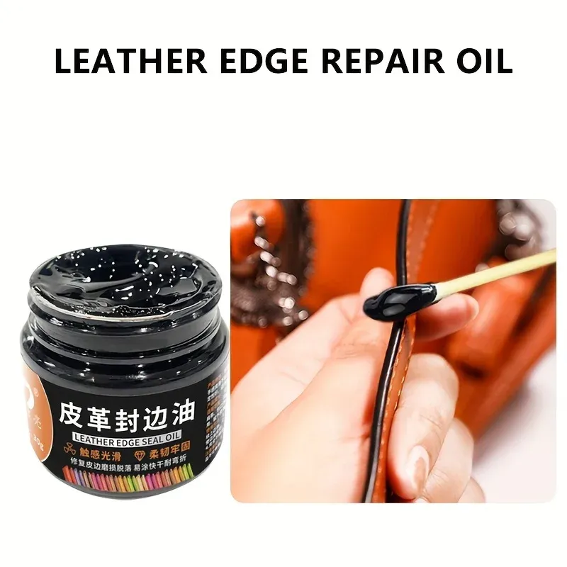 Lederkantenöl Set 30 g zur Reparatur von Abnutzung