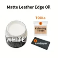 Lederkantenöl Set 30 g zur Reparatur von Abnutzung – Farbe WHITE