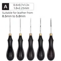 Lederkantenschäler French Edge Skiver 0,6 bis 2,25 mm – Farbe A-5Pcs-1Set