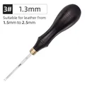 Lederkantenschäler French Edge Skiver 0,6 bis 2,25 mm – Farbe A-N3-13mm-1Pcs