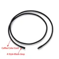 Lederkette 45 bis 60 cm mit Verschluss – Farbe A-Coffee