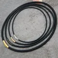 Lederkette geflochten 2 bis 4 mm mit Stahlverschluss – 1