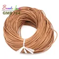 Lederkordel rund 1 bis 3 mm in 5 m Längen – Color Braun