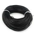 Lederkordel rund 1 bis 3 mm in 5 m Längen – Farbe Schwarz