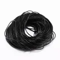 Lederkordel rund 1 bis 6 mm in 2 oder 5 m Längen – Farbe Black