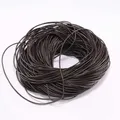 Lederkordel rund 1 bis 6 mm in 2 oder 5 m Längen – Farbe Deep coffee