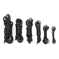 Lederkordel rund 1 bis 8 mm für Schmuck – Farbe Black