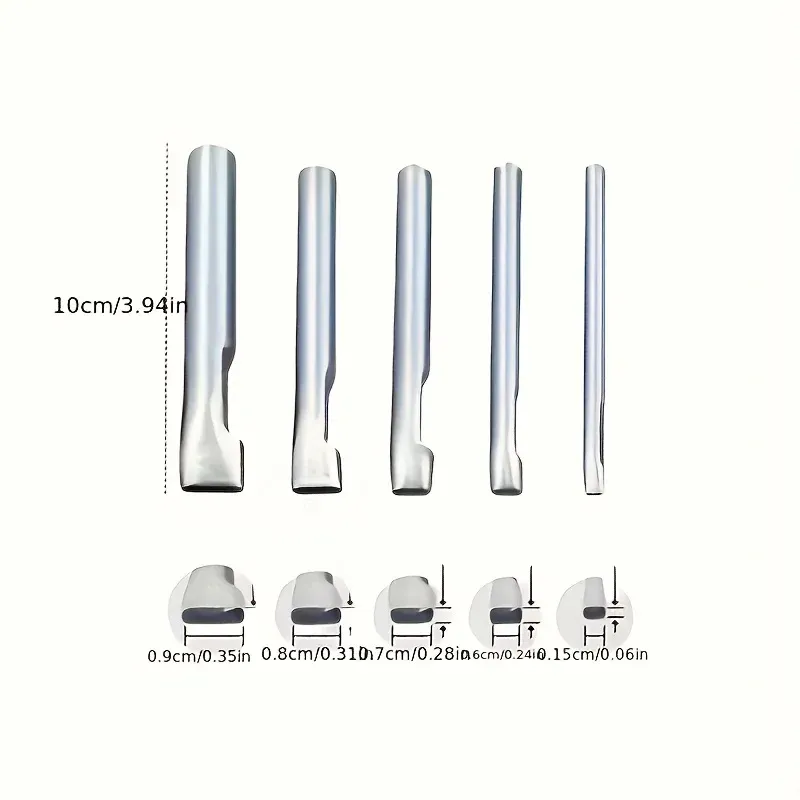 Lederlocher-Set oval 1,5 bis 9 mm robust