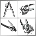 Lederlocher Zange 6 Größen 2 bis 4,5 mm für Gürtel – 6