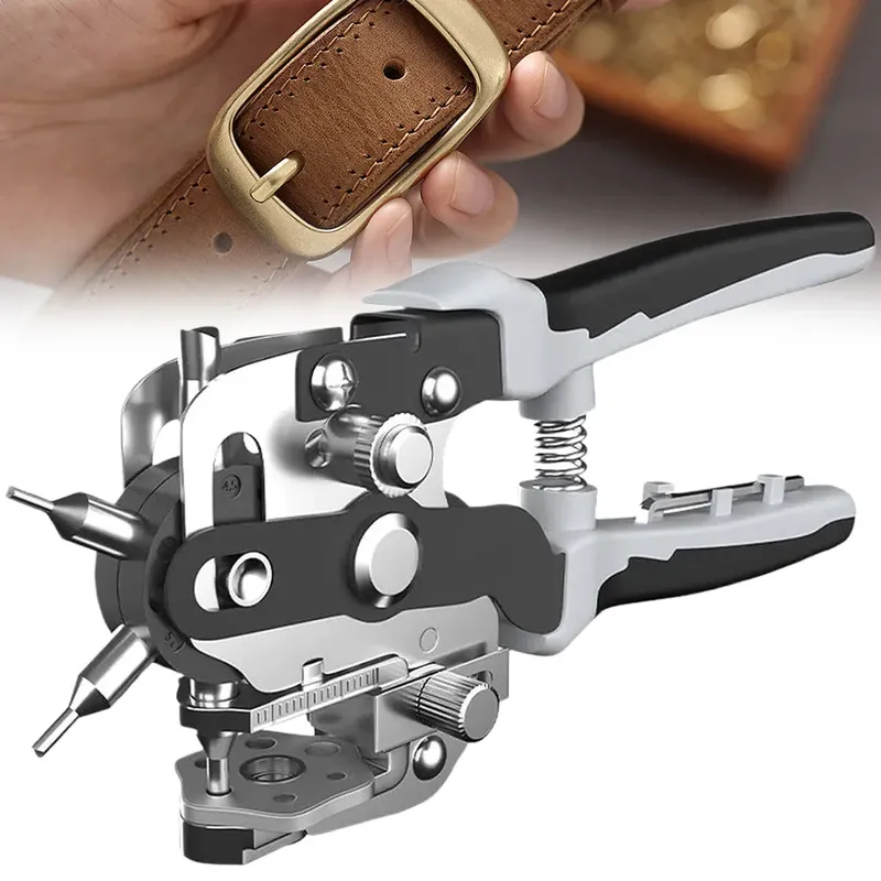 Lederlocher Zange 6 Größen 2 bis 4,5 mm für Gürtel