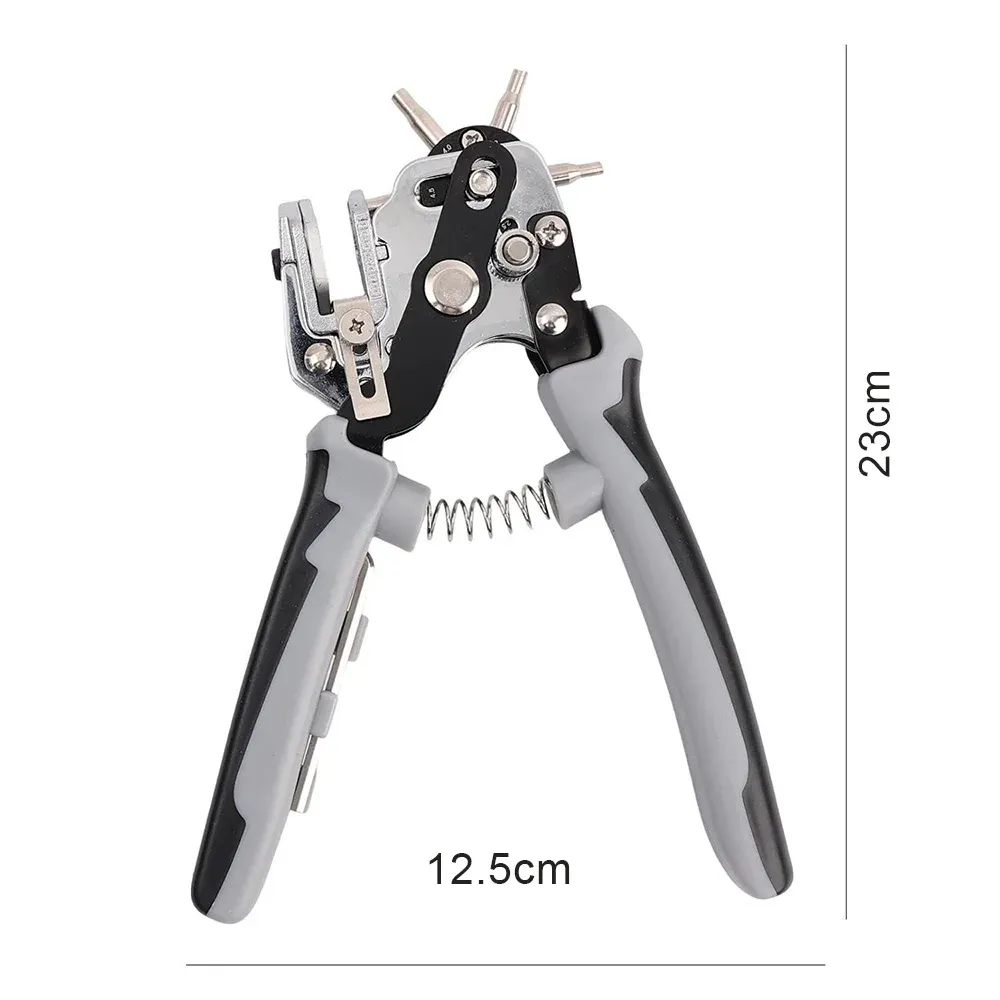 Lederlocher Zange 6 Größen 2 bis 4,5 mm für Gürtel