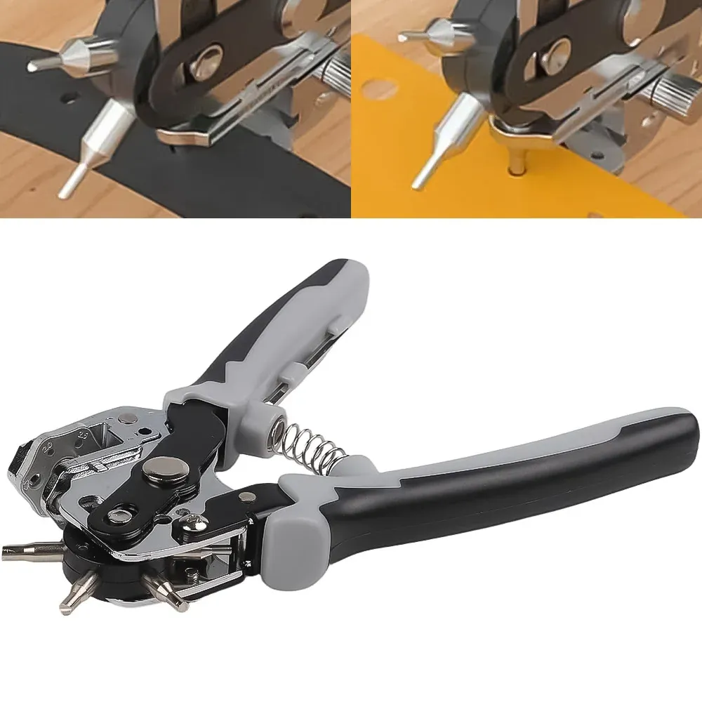 Lederlocher Zange 6 Größen 2 bis 4,5 mm für Gürtel