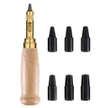 Lederlochstanzer 1,5 bis 4 mm für Gürtel und Armbänder – Farbe 6PCS