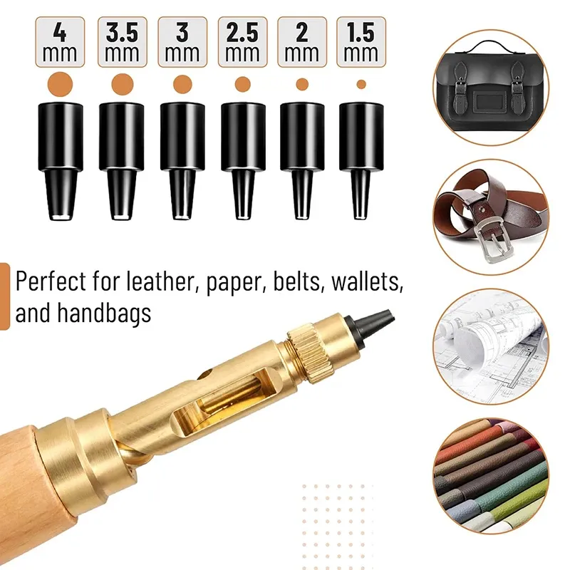 Lederlochstanzer 1,5 bis 4 mm für Gürtel und Armbänder