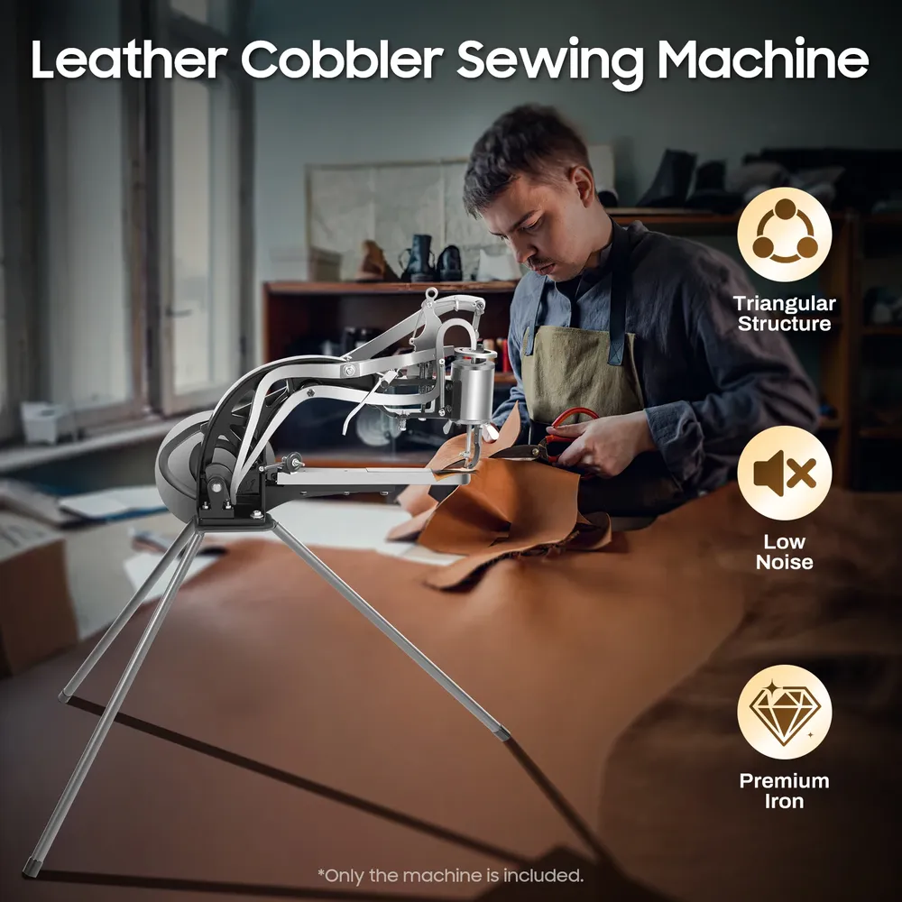 Ledernähmaschine Handkurbel für Leder bis 6mm Stichlänge