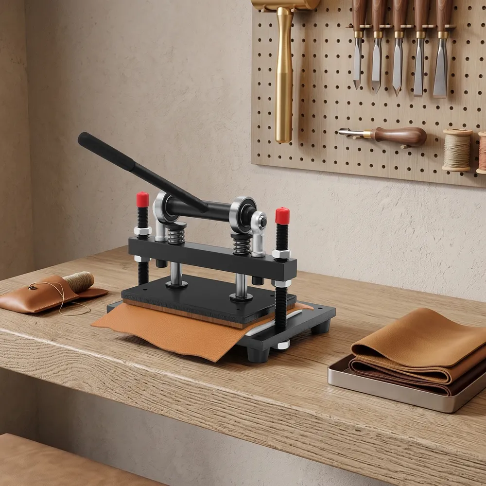 Lederschneidemaschine 2T Hub für Leder Stoff Gummi Silikon
