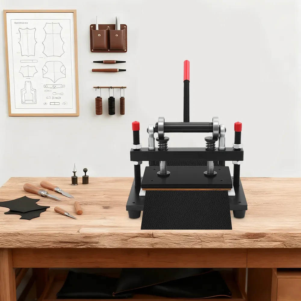 Lederschneidemaschine 2T Hub für Leder Stoff Gummi Silikon