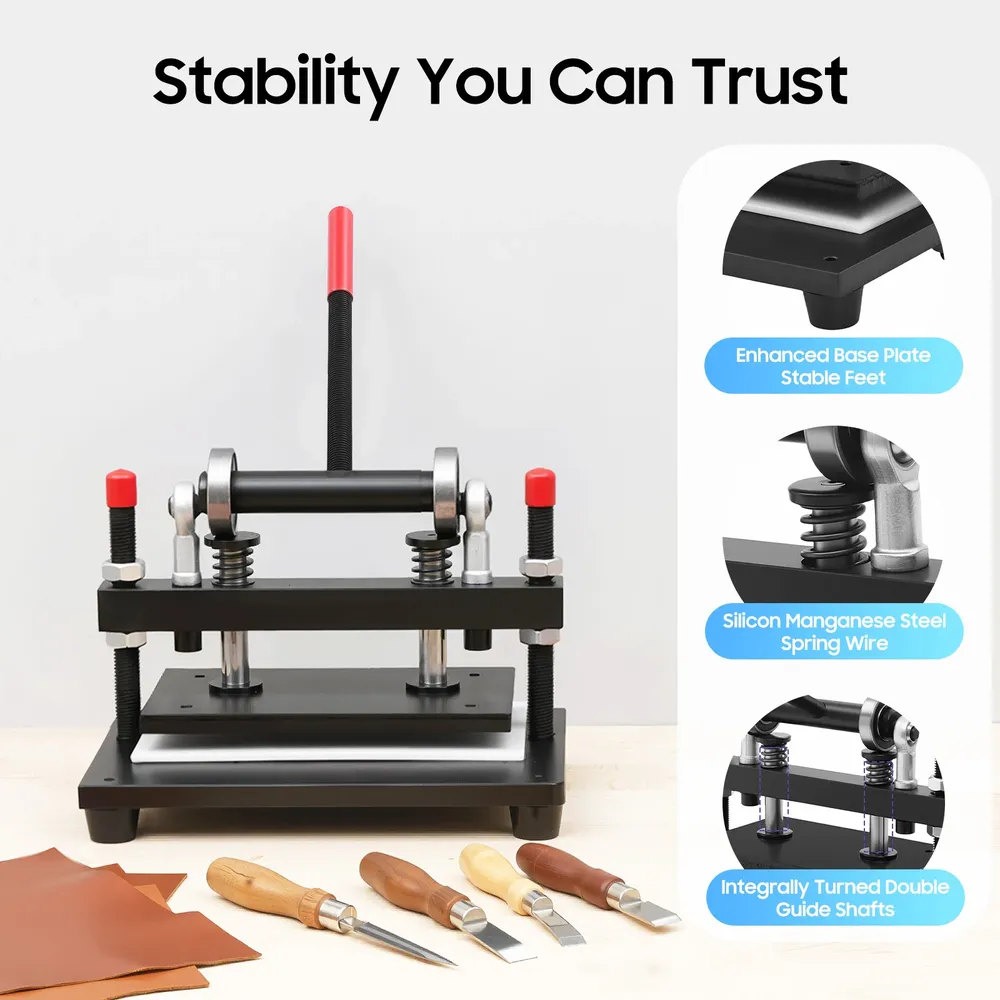 Lederschneidemaschine 2T Hub für Leder Stoff Gummi Silikon