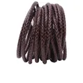 Lederschnur geflochten 3 bis 6 mm 1 Meter für DIY Armband – Farbe brown