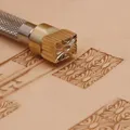 Lederstempel Spitzenmuster Kupfer 11 x 8 mm – 4