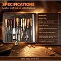 Lederwerkzeug 23 Teile für Taschenherstellung – 5