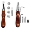 Lederwerkzeug Rillen Fasen Näh Rad Abstandshalter Set – 1