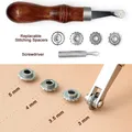 Lederwerkzeug Rillen Fasen Näh Rad Abstandshalter Set – 3